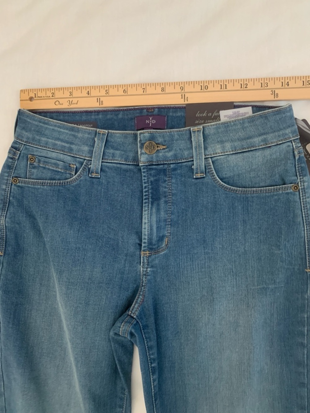 NYDJ Barbara Bootcut Jeans 8P Petite NWT Blue Stretch - Picture 6 of 10